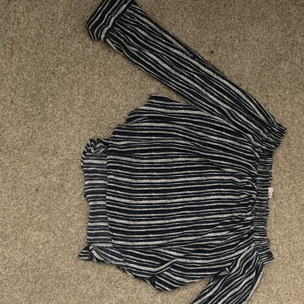 Strapless Long Sleeved Blouse